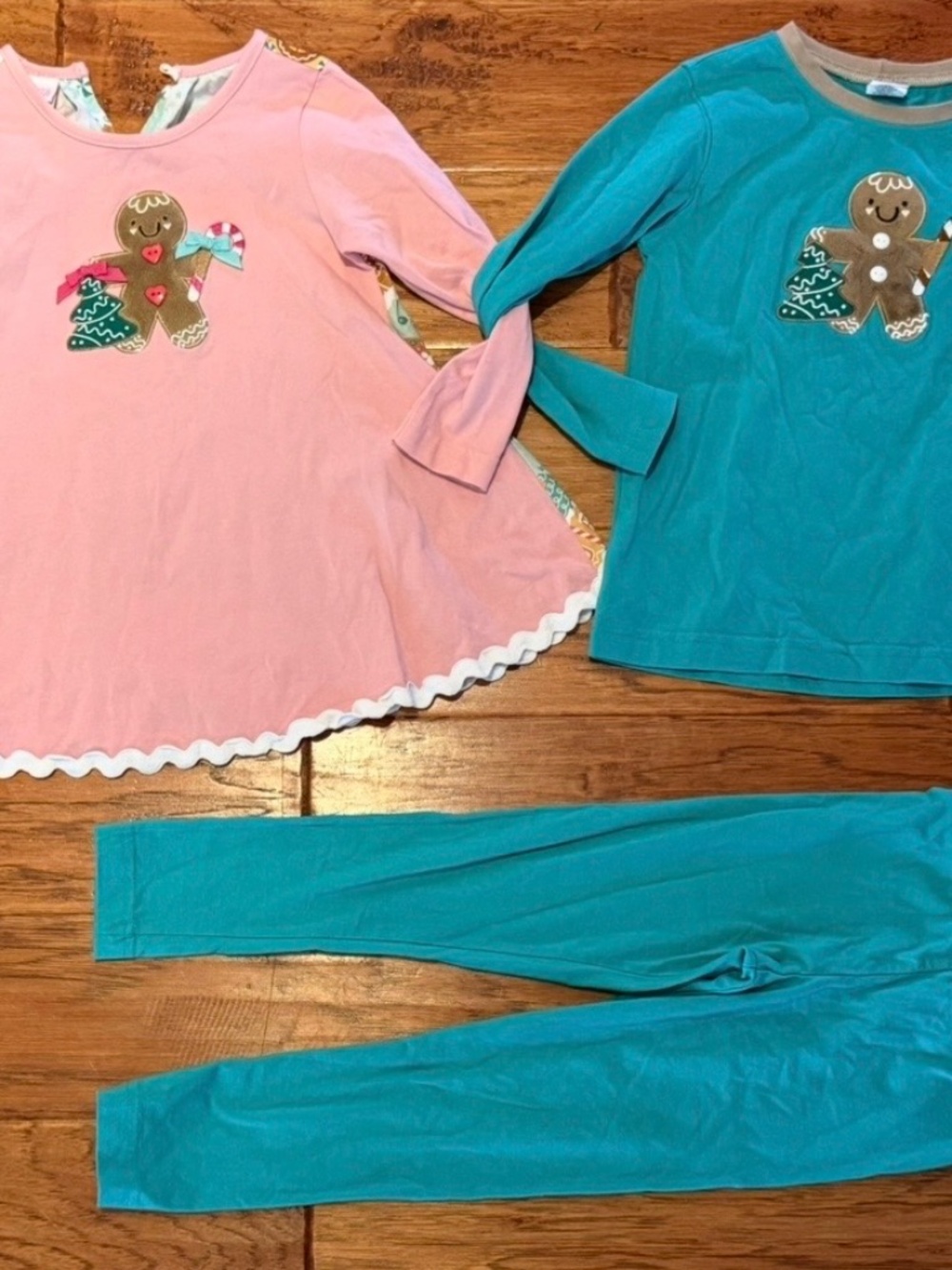 Ricrac & Ruffles Gingerbread Size 4T Tunic and Size 5T Shirt